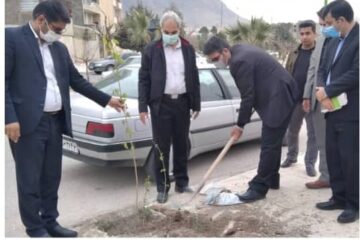 برگزاری مراسم روز درختکاری به همت سازمان سیما وفضای سبز شهرداری خرم آباد