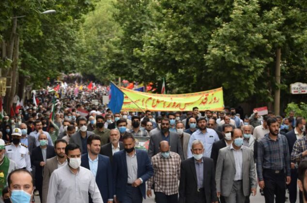 گزارش تصویری راهپیمایی  پرشور روز جهانی قدس در خرم‌آباد