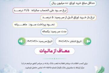عرضه اوراق گواهی سپرده مدت دار ویژه سرمایه گذاری عام بانک رفاه کارگران