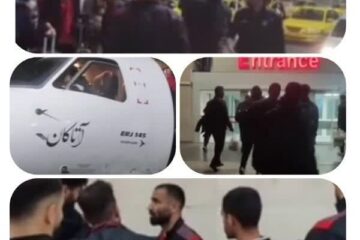 هواپیمای حامل بازیکنان خیبر بر فراز آسمان دچار نقص شد