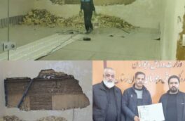 استارت ترمیم دیواره های خانه اسکواش خرم آباد به همت اداره کل ورزش و جوانان وفدراسیون اسکواش