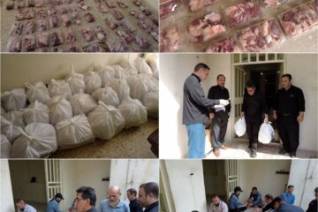 به همت پهلوان حاج علی دولتشاهی نذر حسینی بر سفره نیازمندان توزیع بیش از ۷۰۰ بسته گوشت گرم بین نیازمندان خرم آباد و اسلامشهر تهران