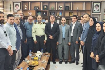 دیدار صمیمی جامعه ورزش لرستان با فرمانده انتظامی بهمنظور گرامیداشت هفته فراجا