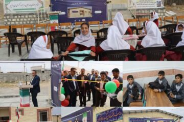 افتتاح مدرسه جدید درروستای تازه آباد کوهدشت با مشارکت بانک رفاه کارگران و نوسازی مدارس لرستان