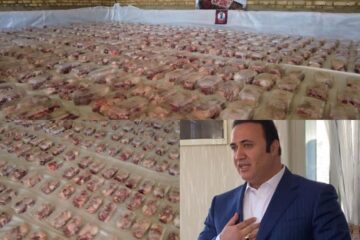 پویش نذر قربانی بنیاد حاج علی دولتشاهی :توزیع  ۱۵۰۰ کیلو گوشت گرم در مناطق کم‌برخوردار کشور