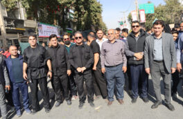 حضور خانواده بزرگ ورزش و جوانان لرستان در رزمایش «جان‌فدای ایران»